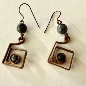 Egyptian Design Copper Earrings